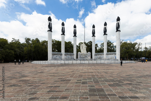 Mexico City, CDMX, Mexico, OCT 21 2021, Chapultepec Park Entrance, Altar to the Fatherland, (Spanish: Altar a la Patria) photo