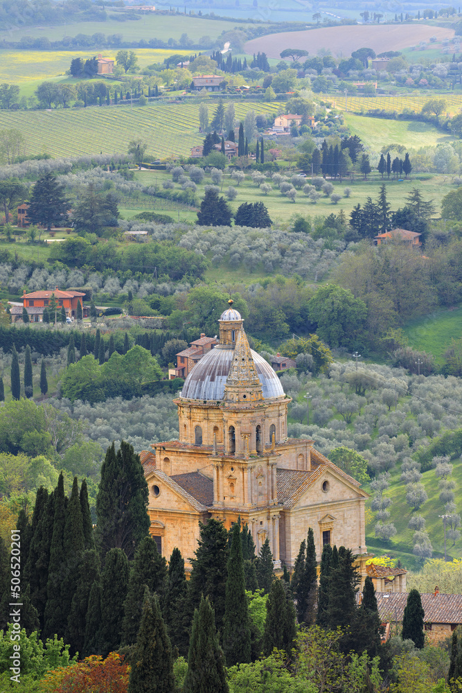 Église San Biagio, Montepulciano, Toscane, Italie