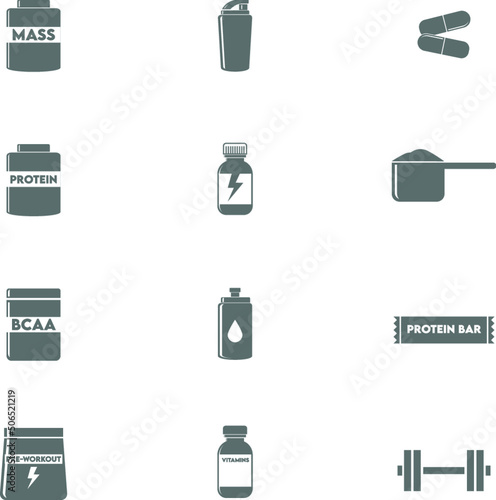 Sports Supplement Icons