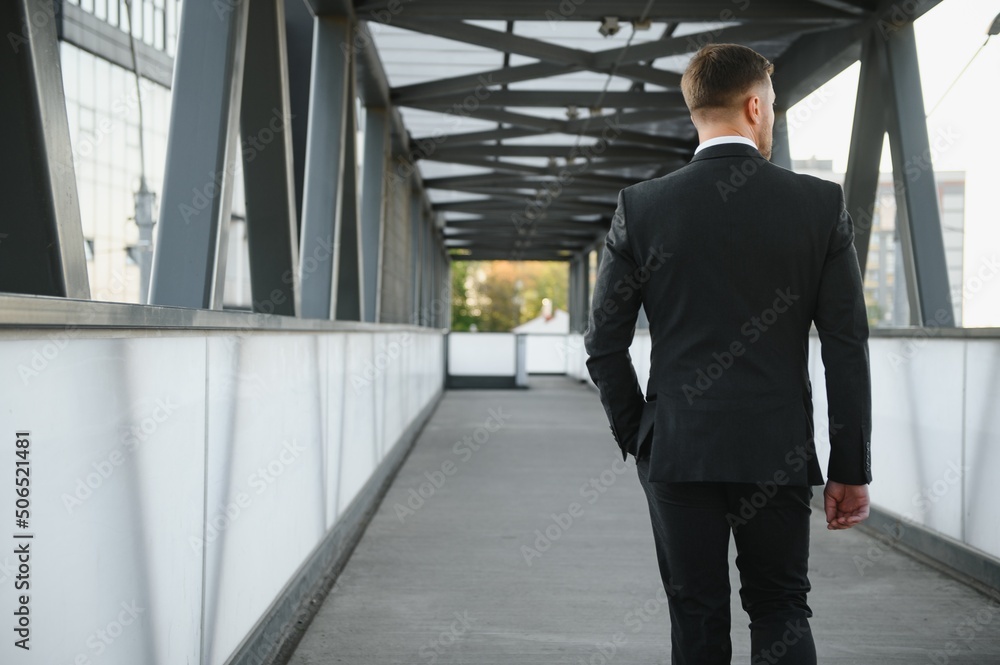 Handsome man going for meeting Handsome man going for meeting