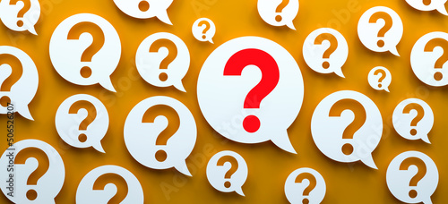 Obraz na plátně question marks