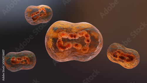 Monkeypox infection pandemic. monkeypox cell, symptoms or precautions, variant of smallpox, Mutated fever monkey, Virus threat to human health, 3d render photo