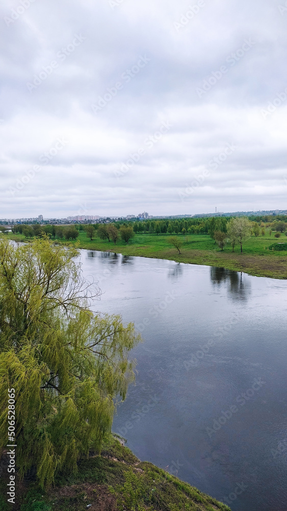 Fototapeta premium landscape with river