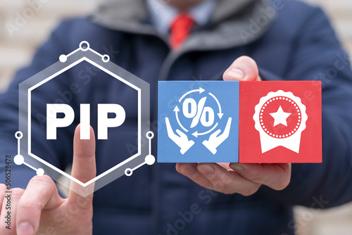 PIP Percentage In Point Finance Business Concept.