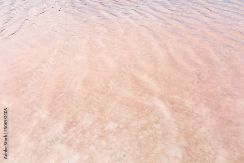 sand texture on pink beach