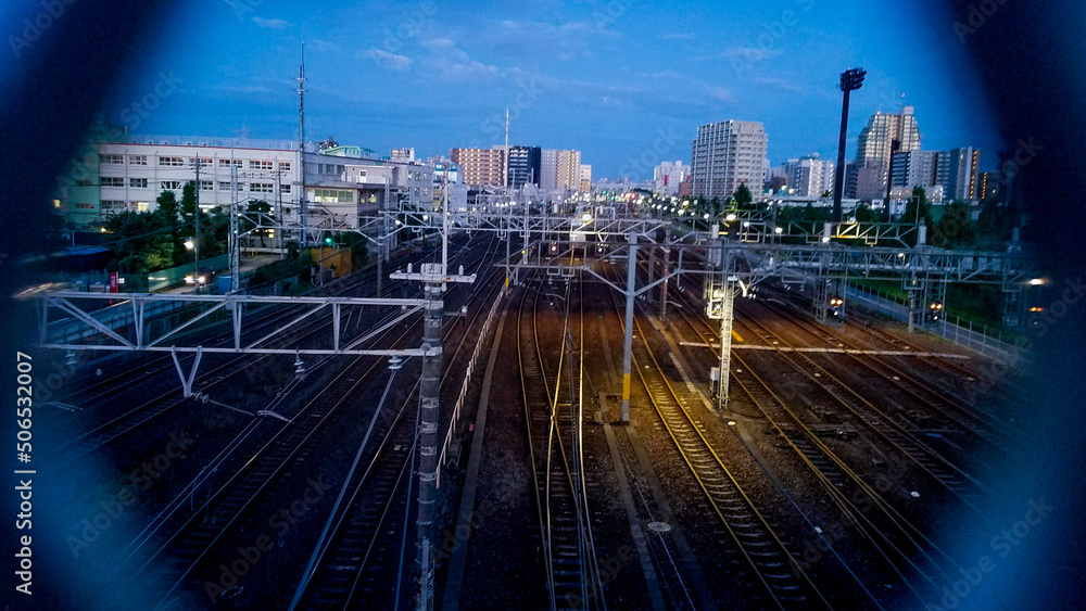Sunrise Tokyo rails