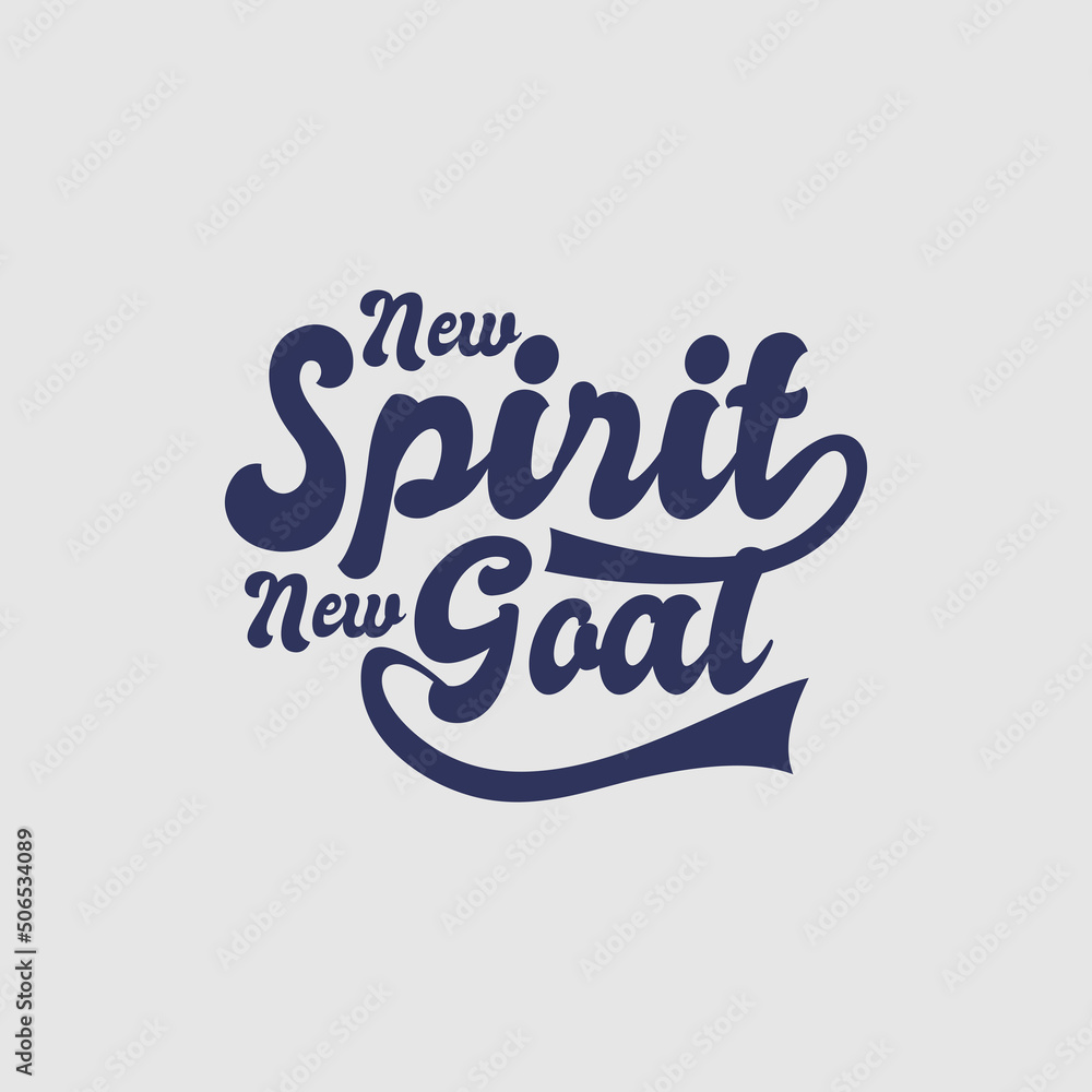 new spirit typography for print t shirt

