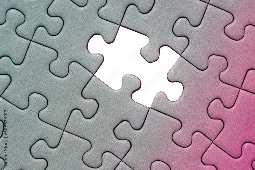 Jigsaw puzzle background, almost done Jigsaw puzzle background, almost done