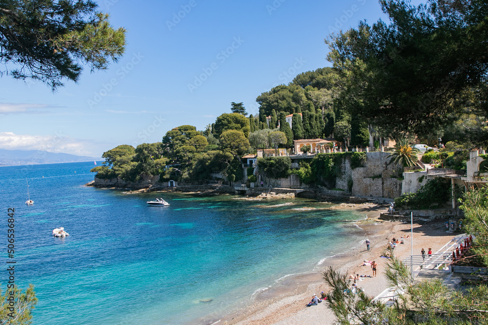 Fototapeta premium French Riviera, Cote d'azur in Saint Jean Cap Ferrat