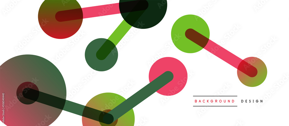 Abstract background. Round dots connected by lines. Trendy techno business template for wallpaper, banner, background or landing Abstract background. Round dots connected by lines. Trendy techno business template for wallpaper, banner, background or landing