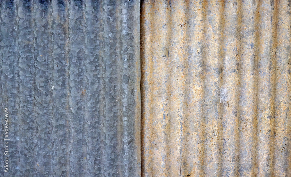 Fototapeta premium two tone of zinc texture