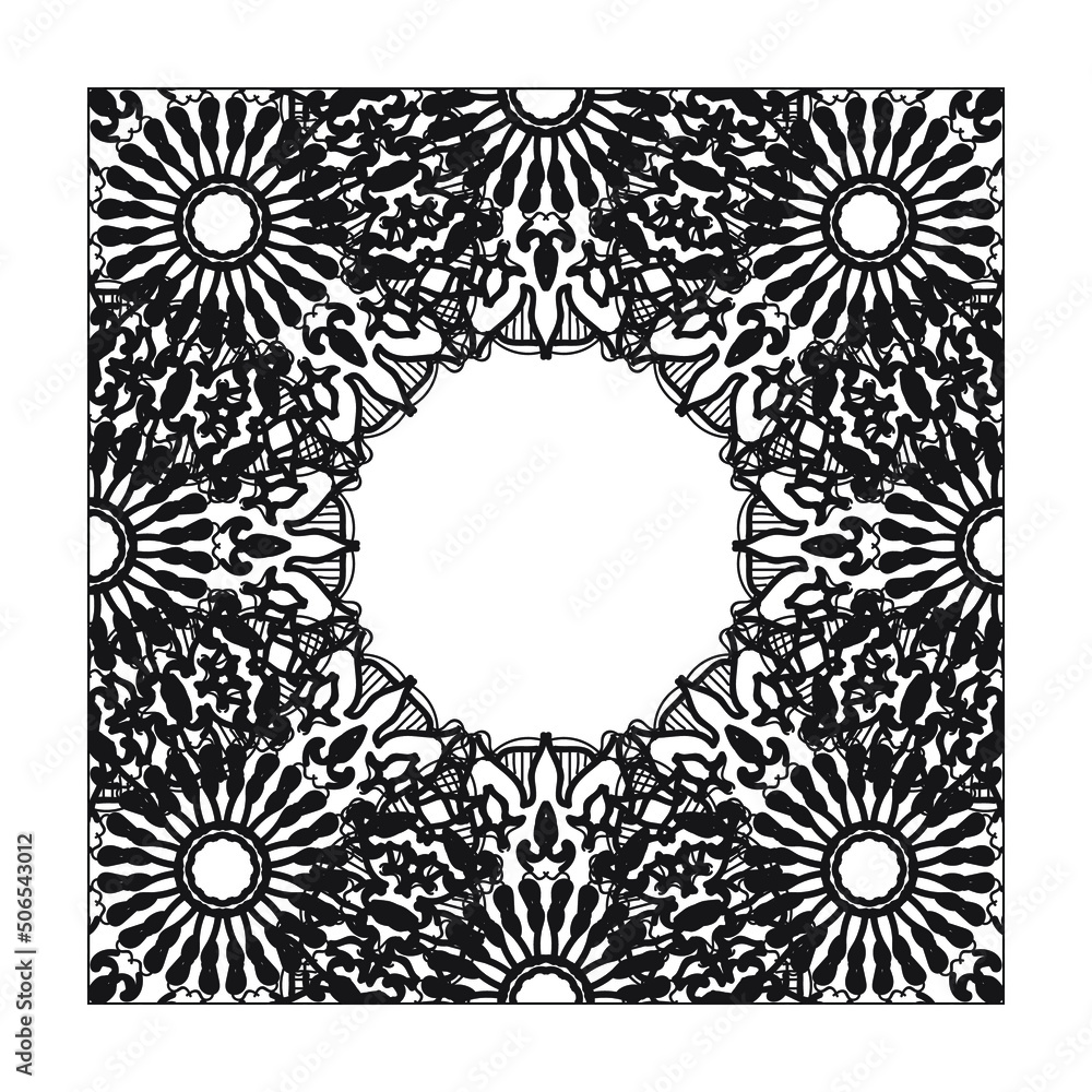 Fototapeta premium decorative concept abstract mandala illustration.