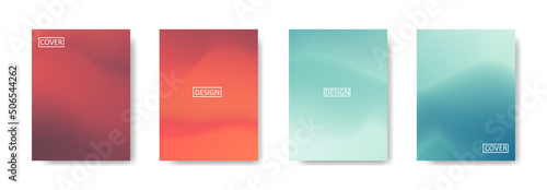 Set of abstract background with beautiful gradation color, colorful background for poster flyer banner backdrop.vertical banner.cool fluid background vector illustration