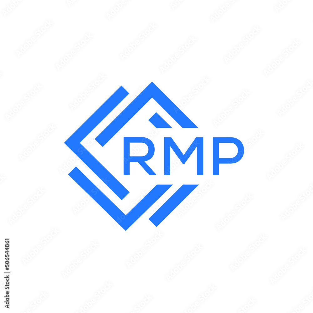 RMP technology letter logo design on white  background. RMP creative initials technology letter logo concept. RMP technology letter design.
