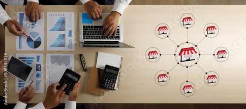 Fotografija FRANCHISE Marketing Branding Retail and Business Work Mission Concept franchise