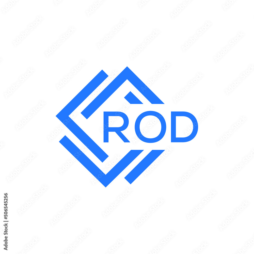 ROD technology letter logo design on white  background. ROD creative initials technology letter logo concept. ROD technology letter design.