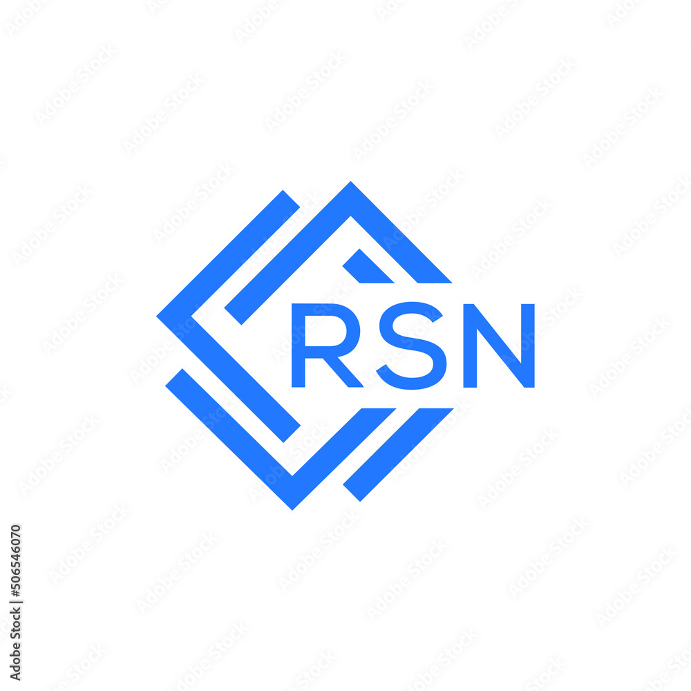 RSN technology letter logo design on white background. RSN creative initials technology letter logo concept. RSN technology letter design. RSN technology letter logo design on white background. RSN creative initials technology letter logo concept. RSN technology letter design.