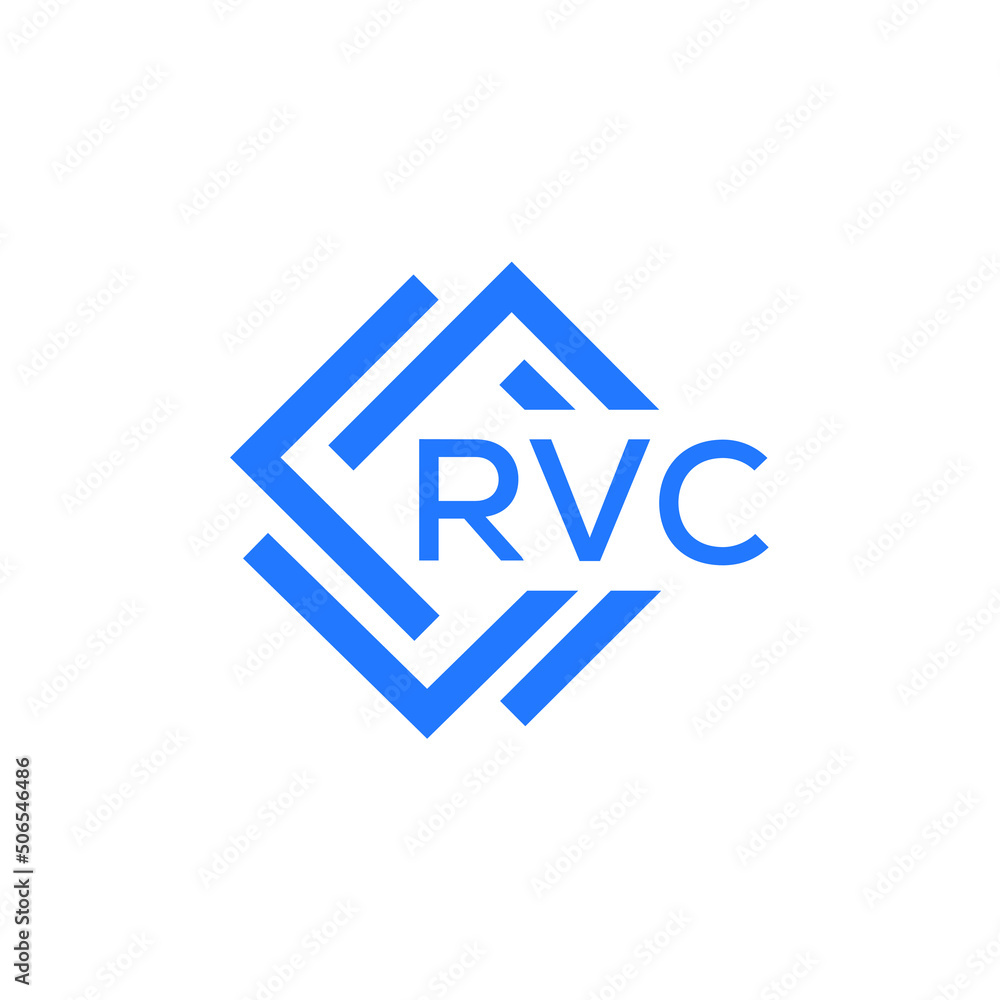 RVC technology letter logo design on white  background. RVC creative initials technology letter logo concept. RVC technology letter design.
