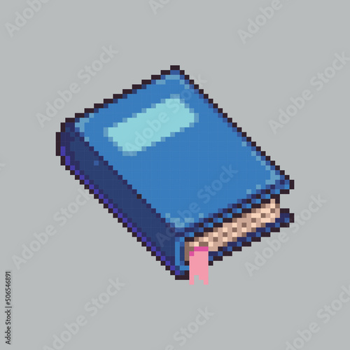 Editable vector book icon pixel art illustration for game development,
game asset, web asset, graphic design, and printed purpose.
