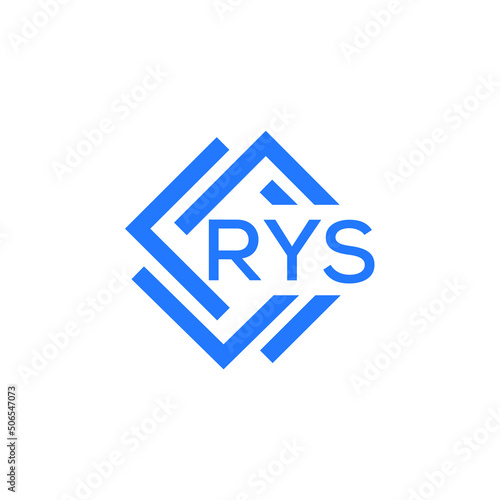 RYS technology letter logo design on white  background. RYS creative initials technology letter logo concept. RYS technology letter design.