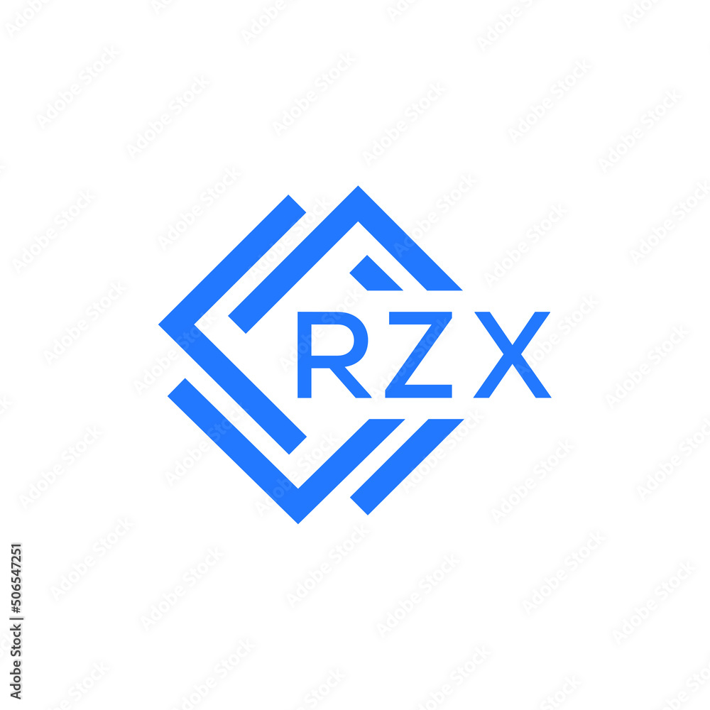 RZX technology letter logo design on white background. RZX creative initials technology letter logo concept. RZX technology letter design. RZX technology letter logo design on white background. RZX creative initials technology letter logo concept. RZX technology letter design.