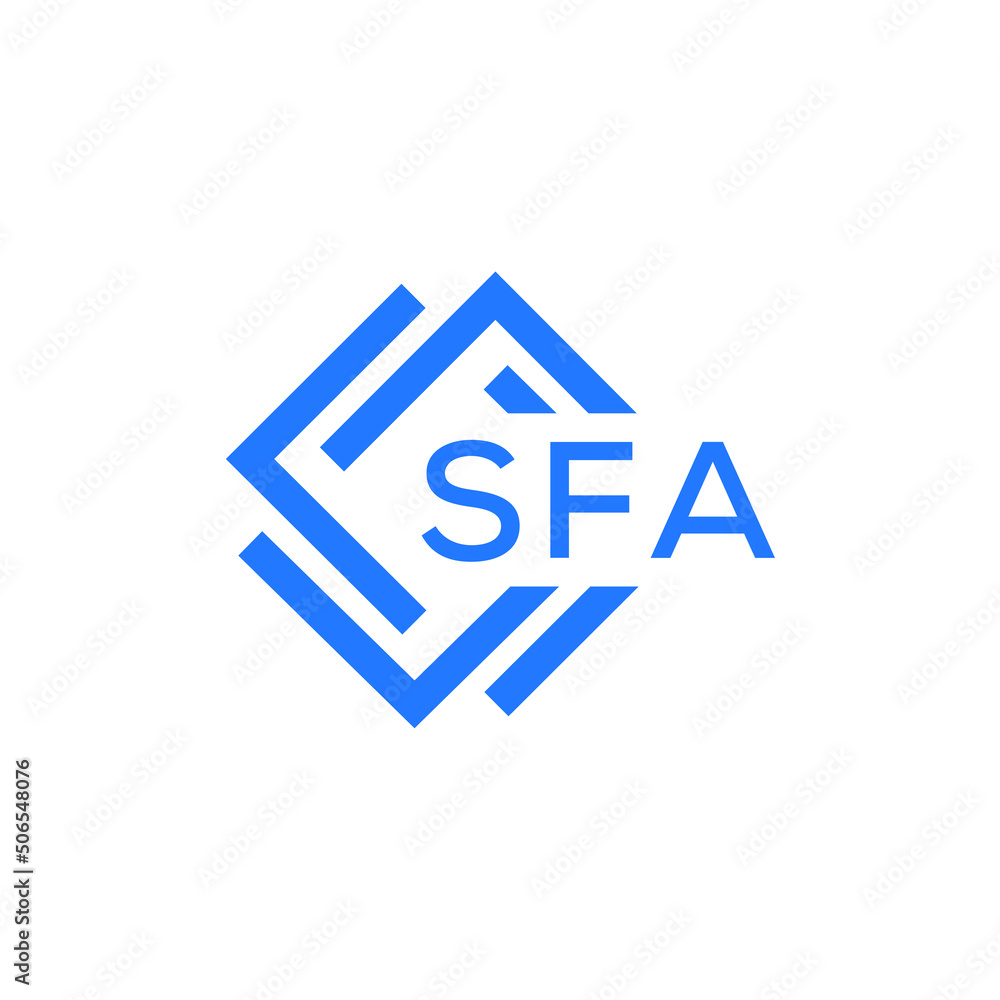 SFA technology letter logo design on white background. SFA creative initials technology letter logo concept. SFA technology letter design. SFA technology letter logo design on white background. SFA creative initials technology letter logo concept. SFA technology letter design.
