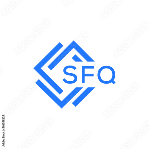SFQ technology letter logo design on white  background. SFQ creative initials technology letter logo concept. SFQ technology letter design. © Faisal