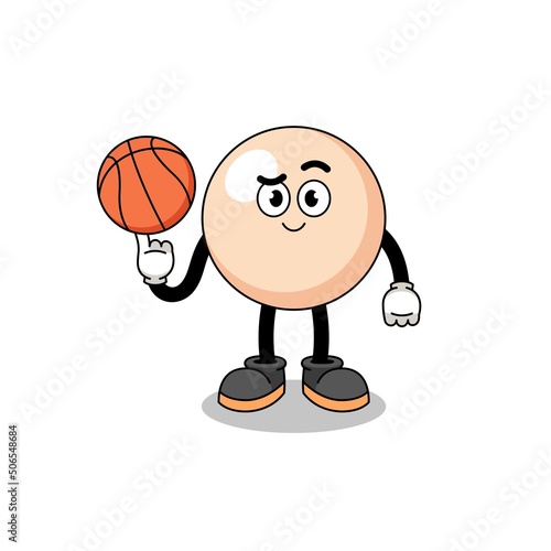 pearl illustration as a basketball player