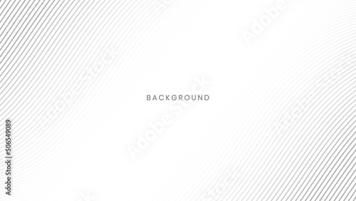 Abstract halftone white gray wavy striped line background vector. Presentation banner, wallpaper, social media, art cover editable layout illustration template.
