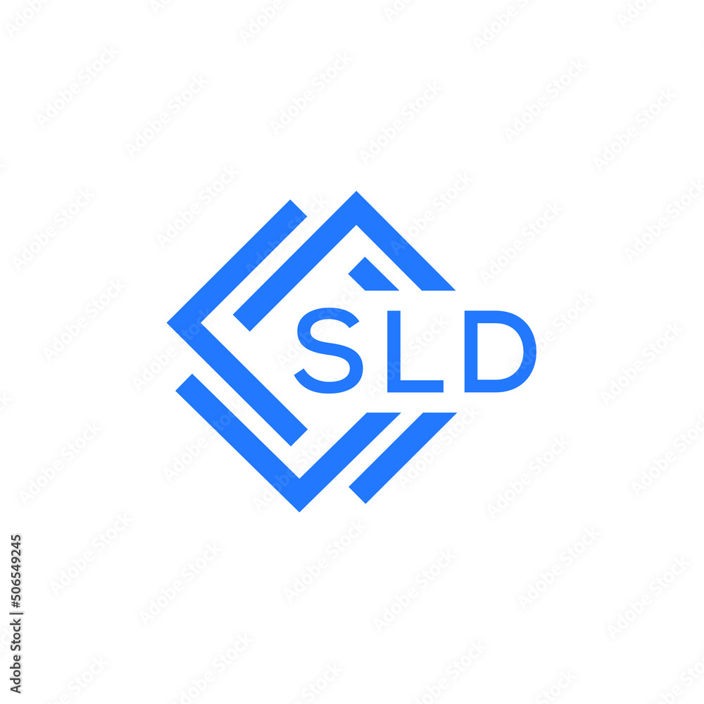 SLD technology letter logo design on white  background. SLD creative initials technology letter logo concept. SLD technology letter design.
