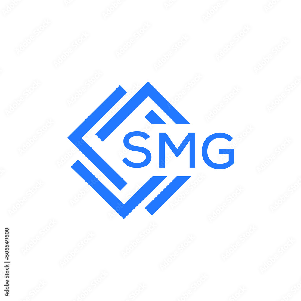 SMG technology letter logo design on white  background. SMG creative initials technology letter logo concept. SMG technology letter design.
