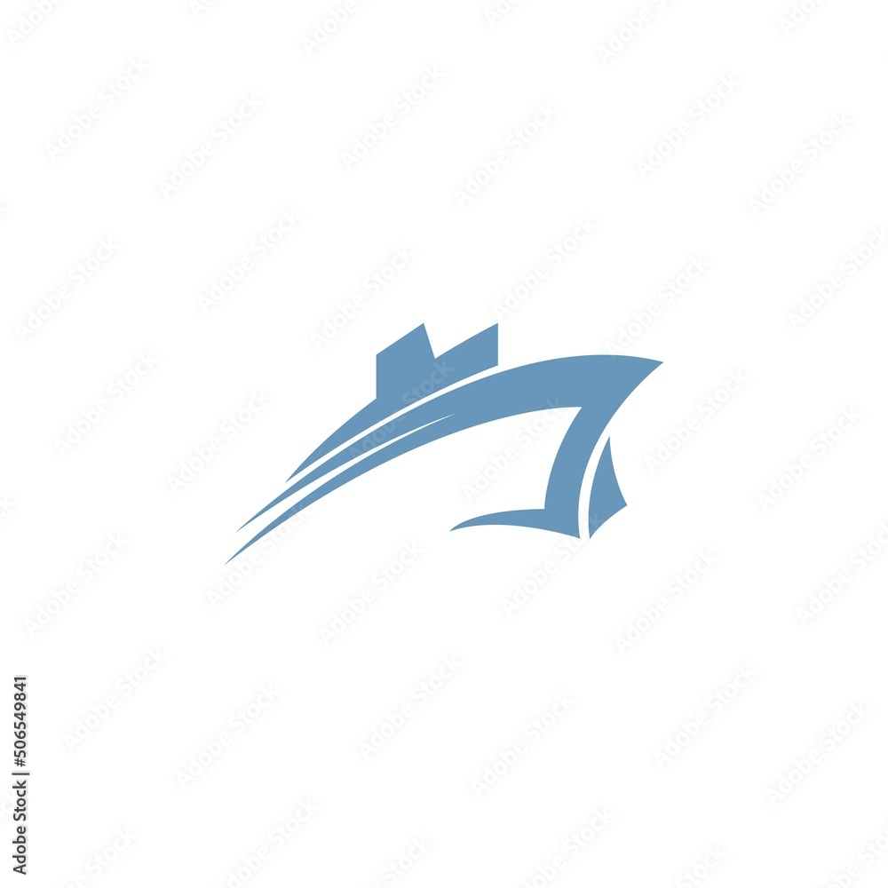 Boat logo icon concept design Boat logo icon concept design