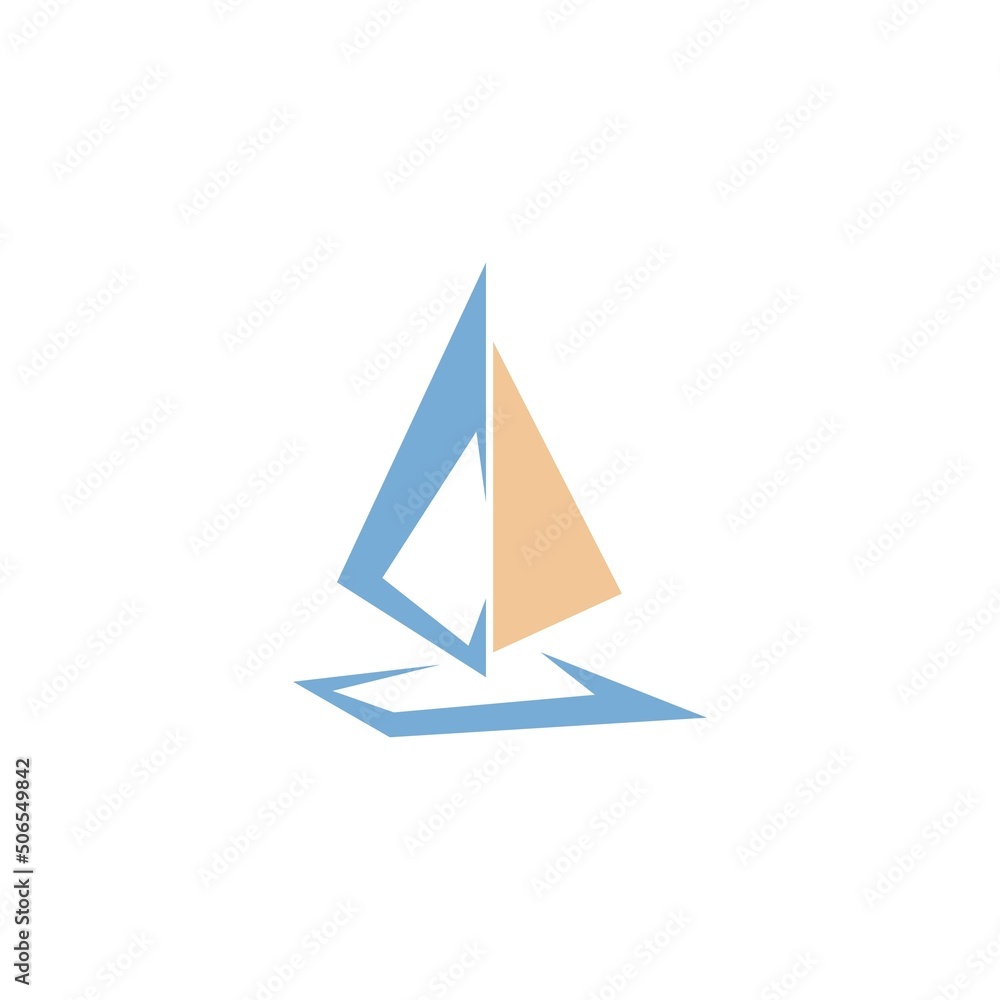 Boat logo icon concept design Boat logo icon concept design