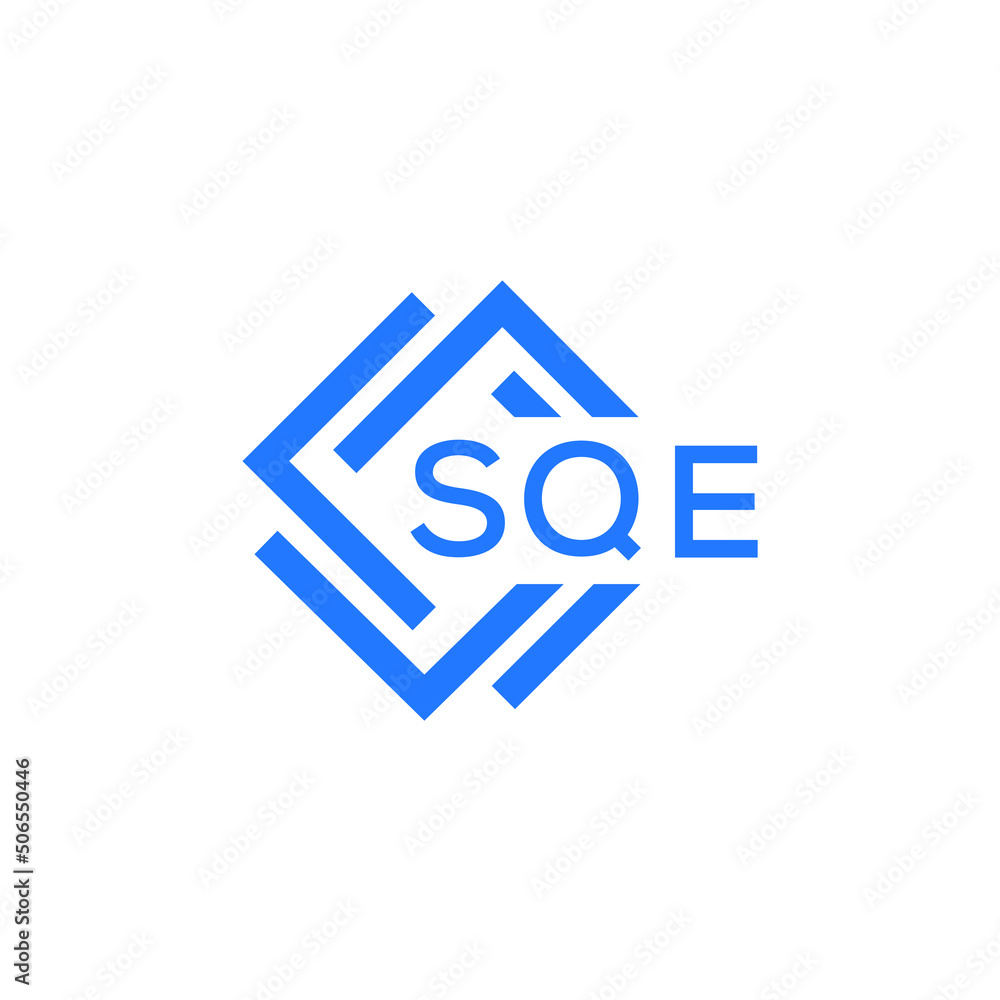 SQE technology letter logo design on white background. SQE creative initials technology letter logo concept. SQE technology letter design. SQE technology letter logo design on white background. SQE creative initials technology letter logo concept. SQE technology letter design.