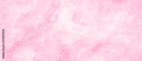 Pink abstract watercolor painting textured on white paper background with painting soft textured on wet white paper background, Abstract pink watercolor illustration banner, wallpaper