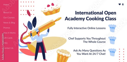 International open academy cooking classes in web photo