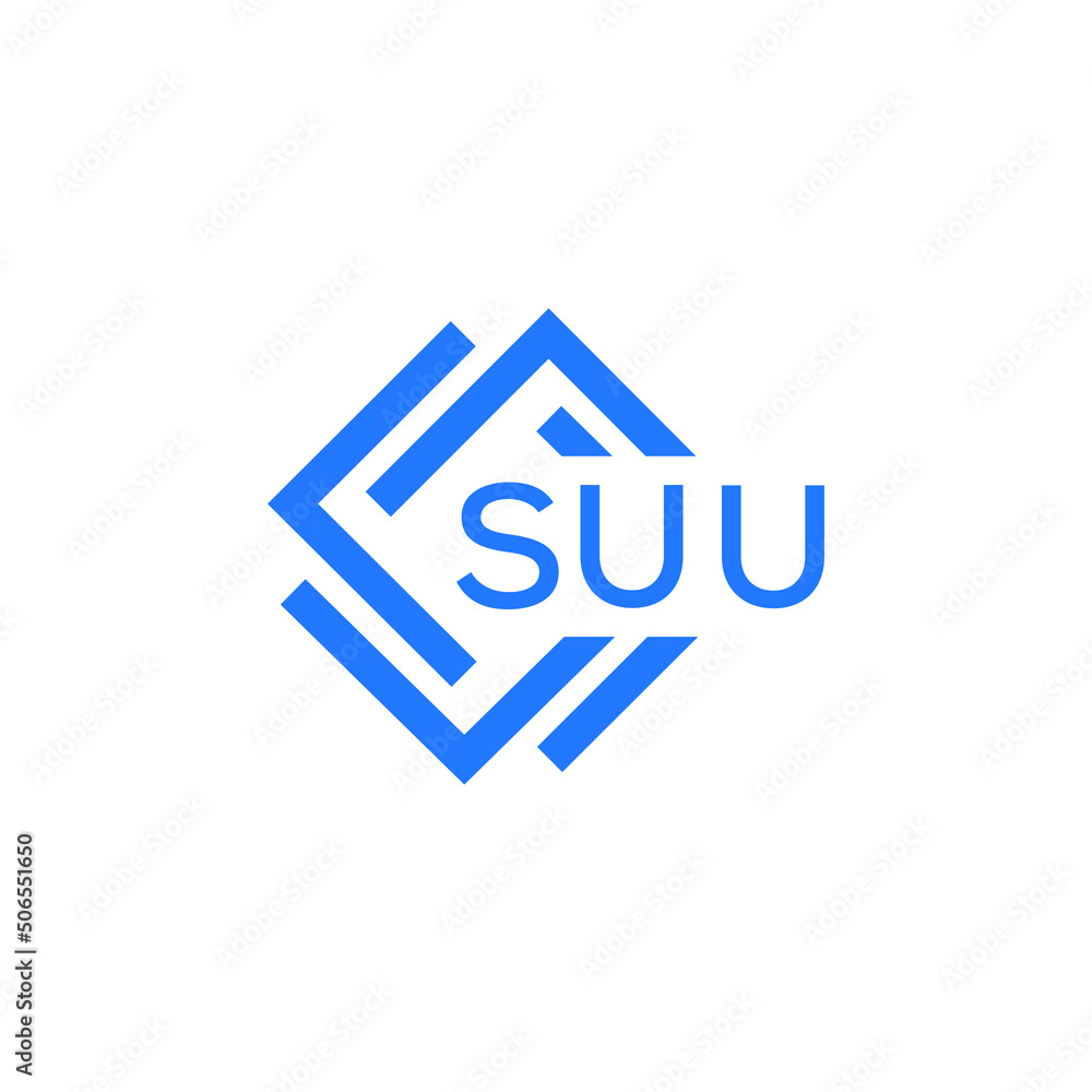 SUU technology letter logo design on white  background. SUU creative initials technology letter logo concept. SUU technology letter design.