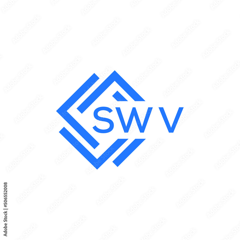 Obraz premium SWV technology letter logo design on white background. SWV creative initials technology letter logo concept. SWV technology letter design.