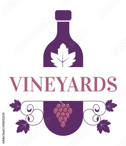 Vineyards winemaking, production of wine alcohol