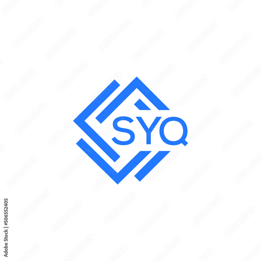 SYQ technology letter logo design on white background. SYQ creative initials technology letter logo concept. SYQ technology letter design. SYQ technology letter logo design on white background. SYQ creative initials technology letter logo concept. SYQ technology letter design.