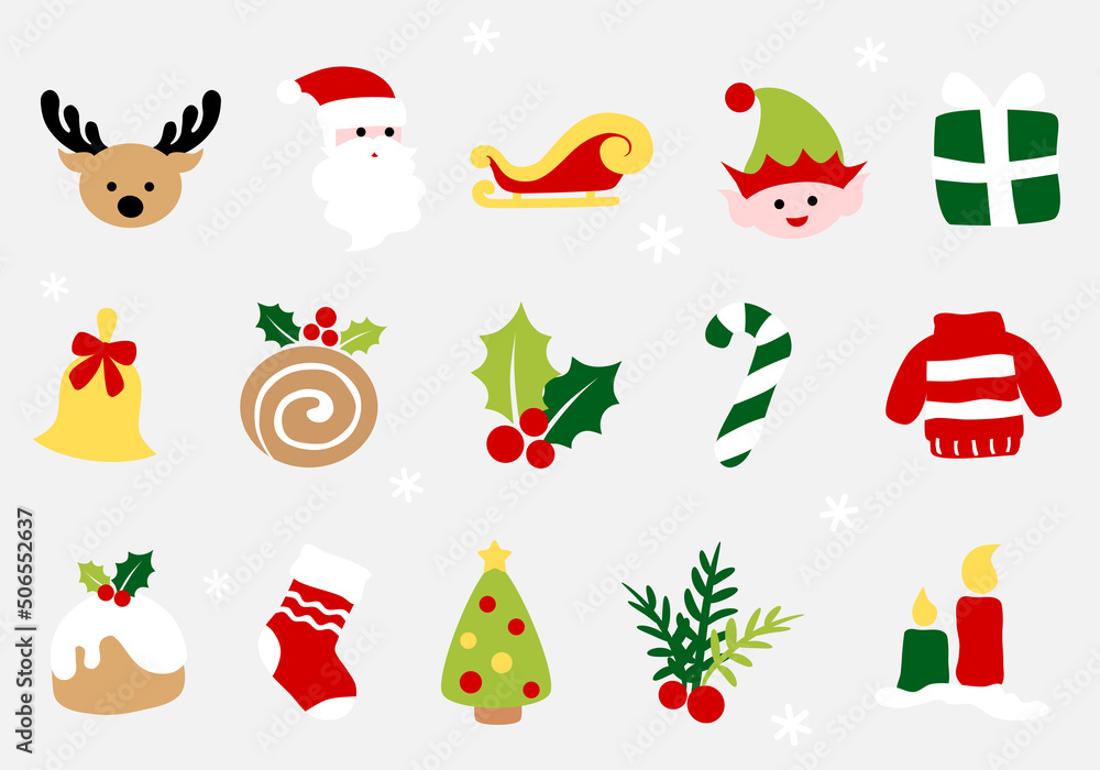 Christmas icon - colorful Christmas icon - colorful
