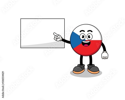 czech republic illustration doing a presentation