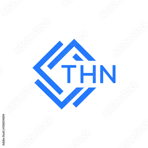 THN technology letter logo design on white  background. THN creative initials technology letter logo concept. THN technology letter design.