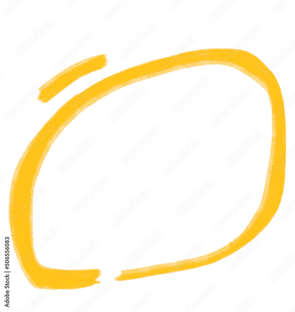 Yellow frame box blob form cartoon illustration Yellow frame box blob form cartoon illustration