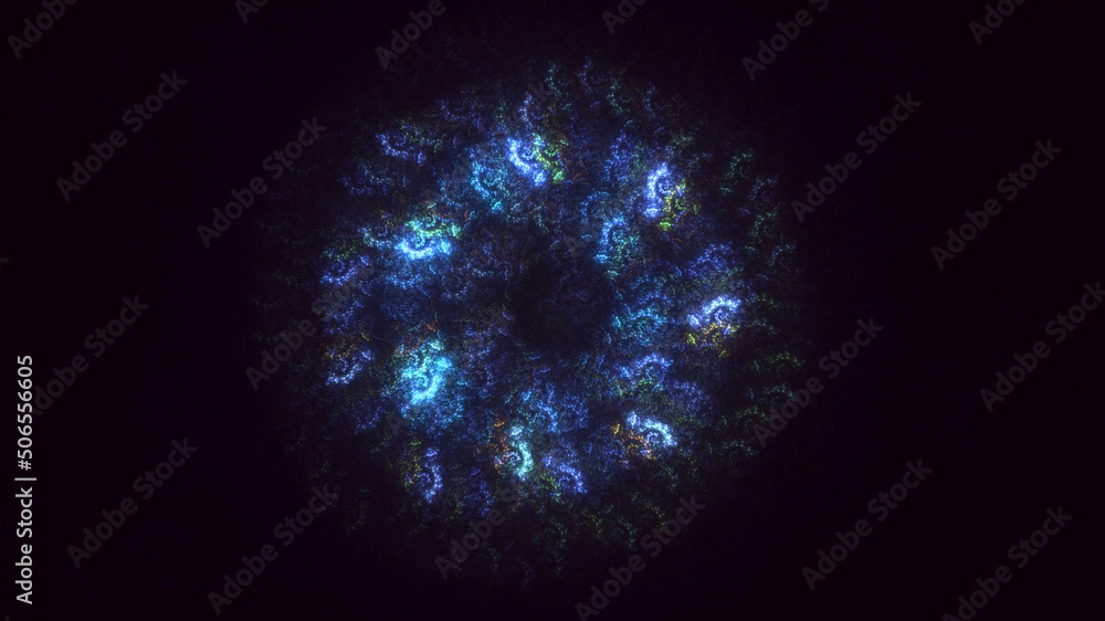3D rendering abstract round light background 3D rendering abstract round light background