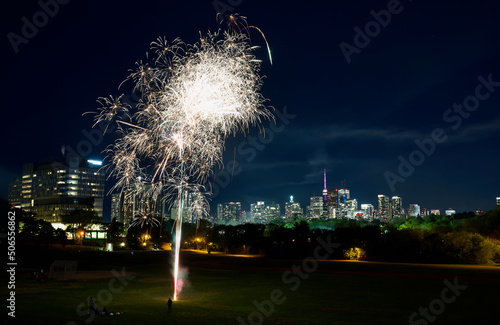 Photography Beautiful Toronto Skyline views with fireworks