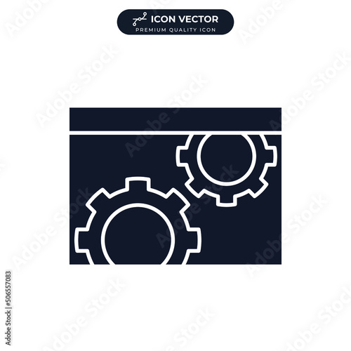 development icon symbol template for graphic and web design collection logo vector illustration