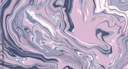 Background with abstract shapes in lilac pastel colors. Marble texture background for your design. A mixture of acrylic paints. Texture of marble.