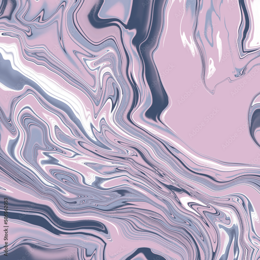Background with abstract shapes in lilac pastel colors. Marble texture background for your design. A mixture of acrylic paints. Texture of marble.