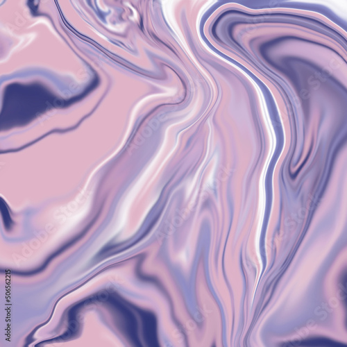 Background with abstract shapes in lilac pastel colors. Marble texture background for your design. A mixture of acrylic paints. Texture of marble.